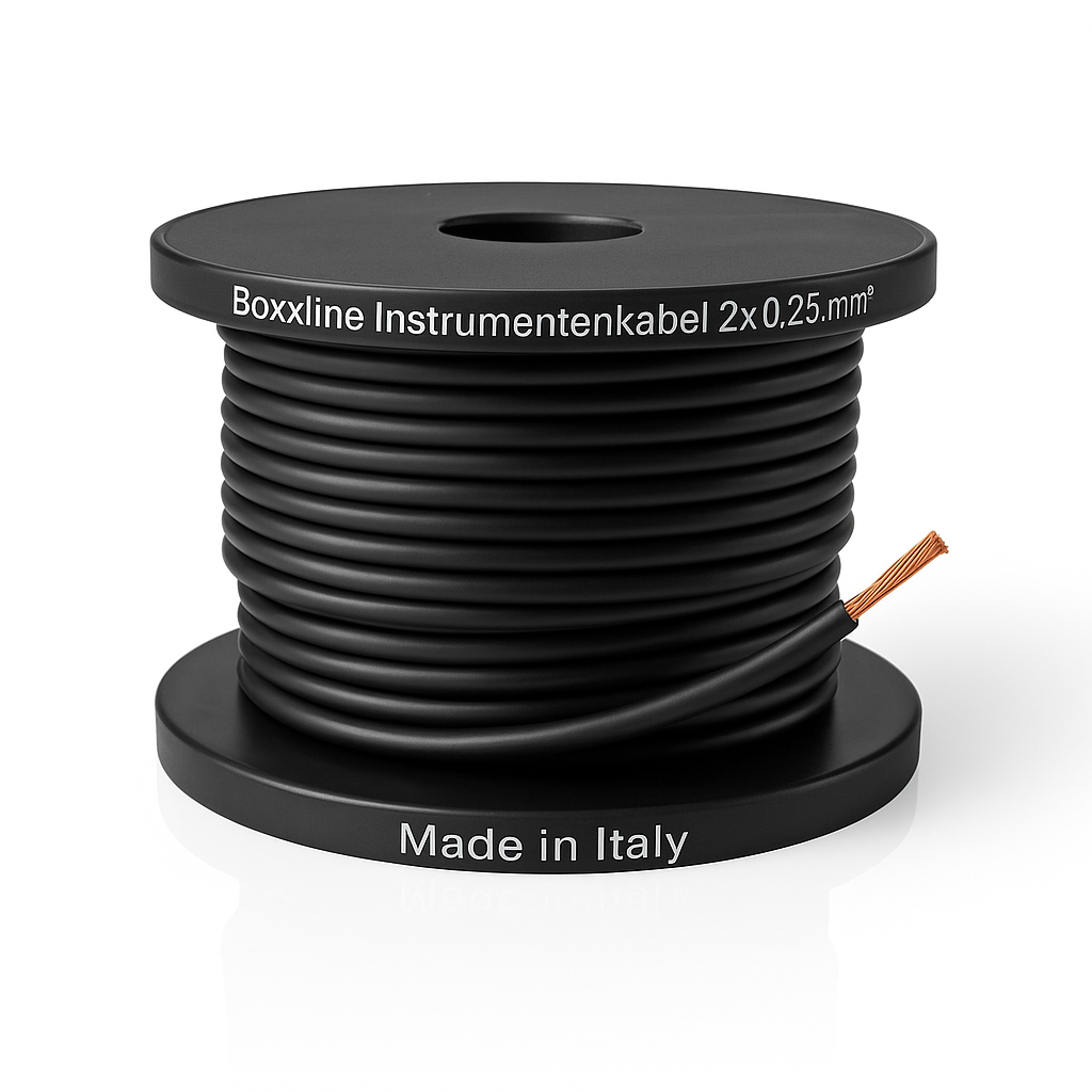 Boxxline Instrumentenkabel 2x0,25mm2 - 100 meter rol