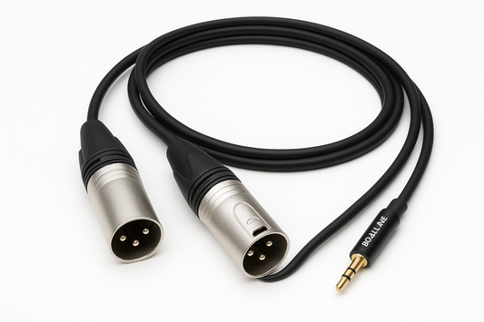 2X XLR Male - 1X Mini Jack 1,5m