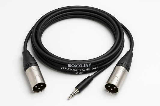 2X XLR Male - 1X Mini Jack 3,0m