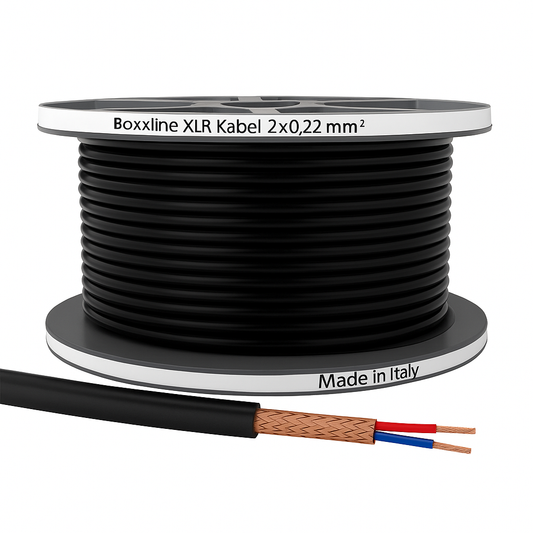 Boxxline XLR Signaalkabel 2x0,22 mm² - 100 meter rol