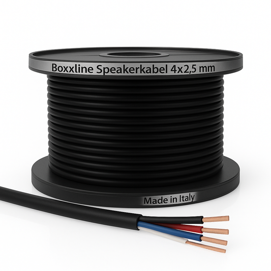Boxxline Speakerkabel 4x2,5 mm² – 100 meter rol