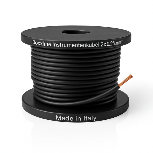 Boxxline Instrumentenkabel 2x0,25mm2 - 100 meter rol